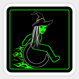 WHEELCHARIOT 16 (Witch) Sticker